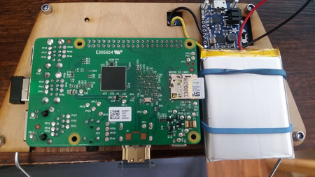 back shot of Pi with Electrow screen
