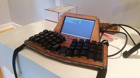 wooden pi deck with elecrow screen